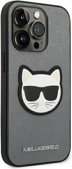 Etui na telefon iPhone 14 Pro Max Karl Lagerfeld Saffiano Choupette