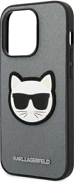 Etui na telefon iPhone 14 Pro Max Karl Lagerfeld Saffiano Choupette