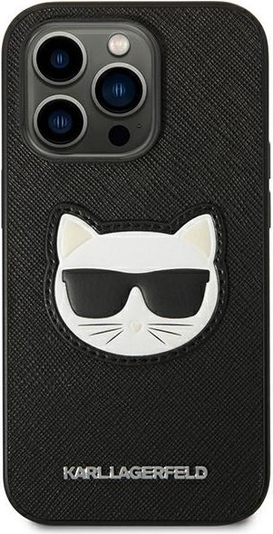 Etui na telefon iPhone 14 Pro Max Karl Lagerfeld Choupette Saffiano