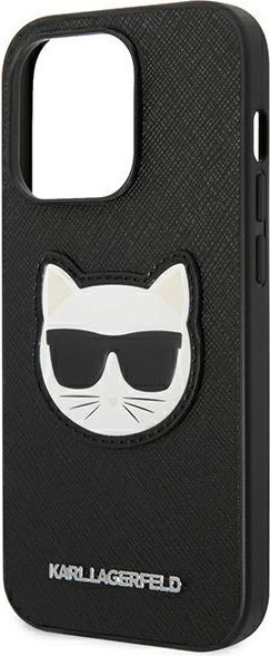 Etui na telefon iPhone 14 Pro Max Karl Lagerfeld Choupette Saffiano