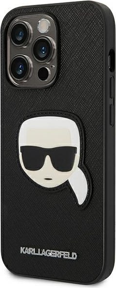 Etui na telefon iPhone 14 Pro Max Karl Lagerfeld Saffiano czarne