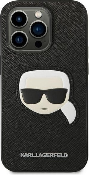 Etui na telefon iPhone 14 Pro Max Karl Lagerfeld Saffiano czarne