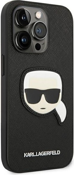 Etui na telefon iPhone 14 Pro Max Karl Lagerfeld Saffiano czarne