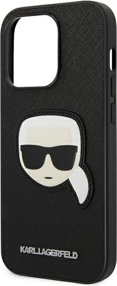 Etui na telefon iPhone 14 Pro Max Karl Lagerfeld Saffiano czarne