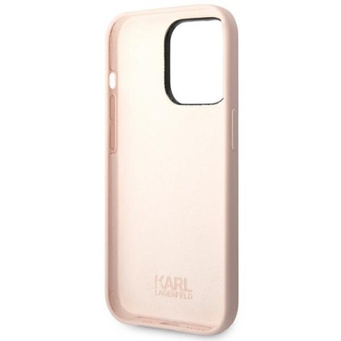 Etui na telefon iPhone 14 Pro Max Karl Lagerfeld Choupette jasnoróżowe