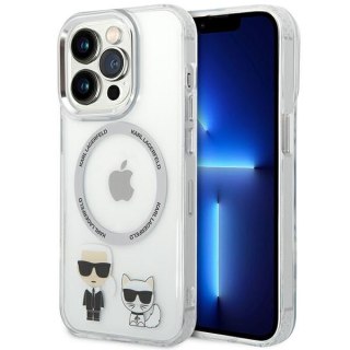 Etui na telefon iPhone 14 Pro Max Karl Lagerfeld transparentne MagSafe