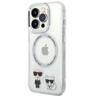 Etui na telefon iPhone 14 Pro Max Karl Lagerfeld transparentne MagSafe