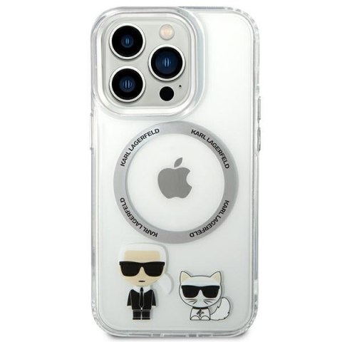 Etui na telefon iPhone 14 Pro Max Karl Lagerfeld transparentne MagSafe