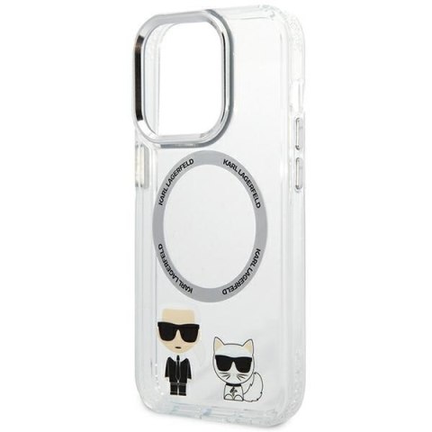 Etui na telefon iPhone 14 Pro Max Karl Lagerfeld transparentne MagSafe