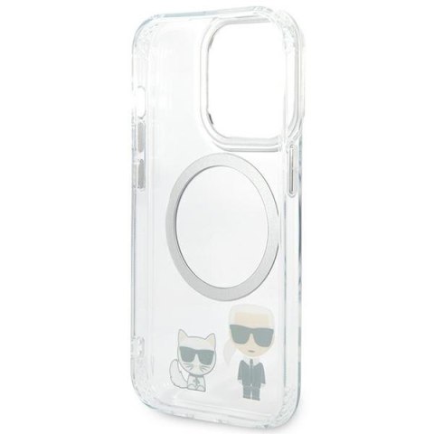 Etui na telefon iPhone 14 Pro Max Karl Lagerfeld transparentne MagSafe