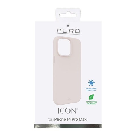 Etui na telefon iPhone 14 Pro Max PURO ICON Cover piaskowy róż