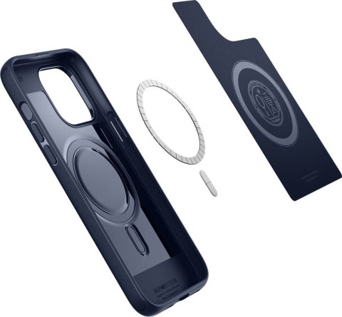 Etui na telefon iPhone 14 Pro Max Spigen Mag Armor granatowe