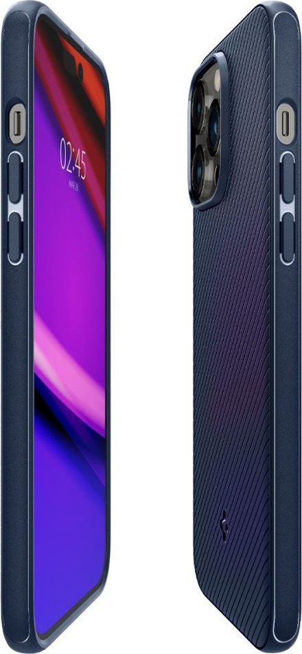 Etui na telefon iPhone 14 Pro Max Spigen Mag Armor granatowe