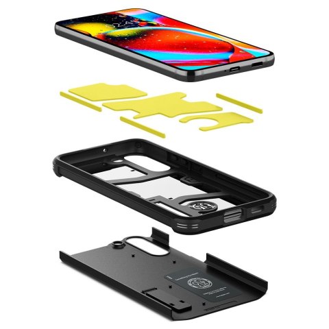 Etui na telefon Samsung Galaxy S22 Spigen Tough Pancerne Czarne