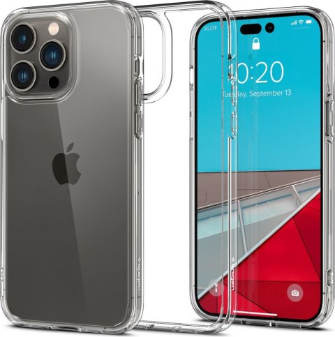 Etui na telefon iPhone 14 Pro Max Spigen Ultra Hybrid przezroczyste