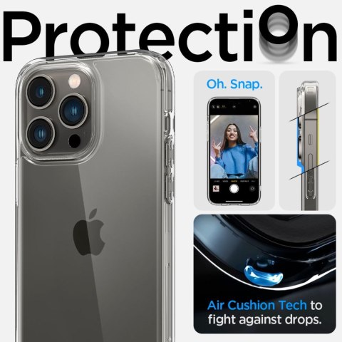 Etui na telefon iPhone 14 Pro Max Spigen Ultra Hybrid przezroczyste