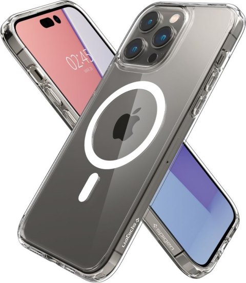 Etui na telefon iPhone 14 Pro Max Spigen Ultra Hybrid MagSafe białe