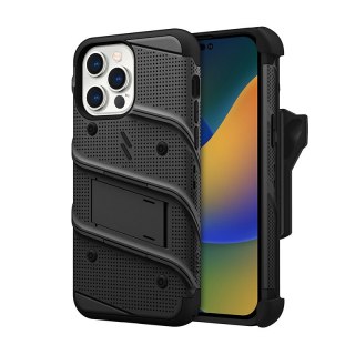 Etui iPhone 14 Pro Max ZIZO BOLT Series czarne + szkło