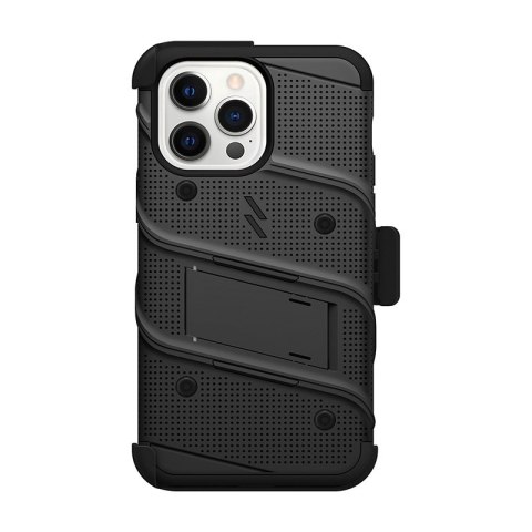 Etui iPhone 14 Pro Max ZIZO BOLT Series czarne + szkło