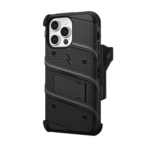 Etui iPhone 14 Pro Max ZIZO BOLT Series czarne + szkło