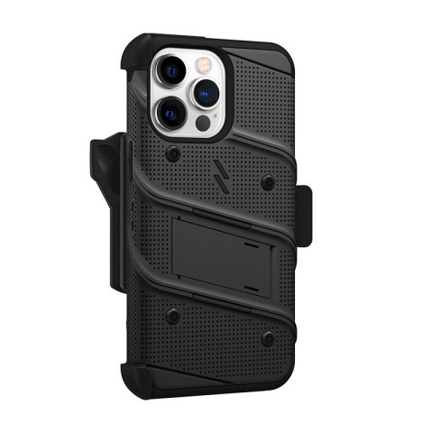 Etui iPhone 14 Pro Max ZIZO BOLT Series czarne + szkło