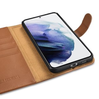 Etui Samsung Galaxy S22+ Plus iCarer brązowe Haitang Leather Wallet