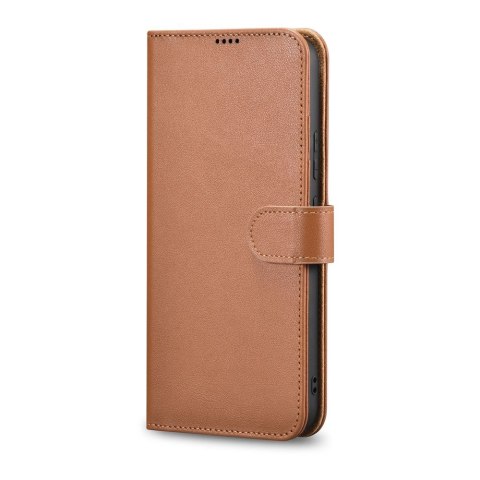 Etui Samsung Galaxy S22+ Plus iCarer brązowe Haitang Leather Wallet