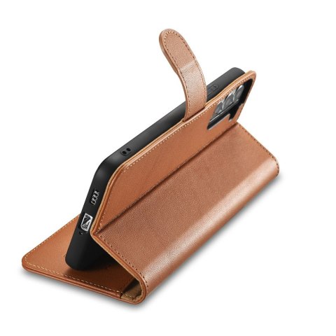 Etui Samsung Galaxy S22+ Plus iCarer brązowe Haitang Leather Wallet