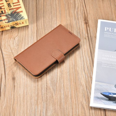 Etui Samsung Galaxy S22+ Plus iCarer brązowe Haitang Leather Wallet