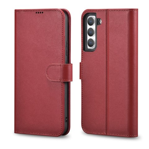 Etui Samsung Galaxy S22+ Plus iCarer czerwone Haitang Leather Wallet