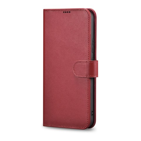 Etui Samsung Galaxy S22+ Plus iCarer czerwone Haitang Leather Wallet