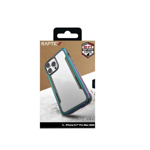 Etui na telefon iPhone 14 Pro Max X-Doria Raptic Shield iridescent