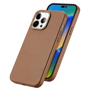 Etui iPhone 14 Pro Max Dux Ducis Grit MagSafe brązowy