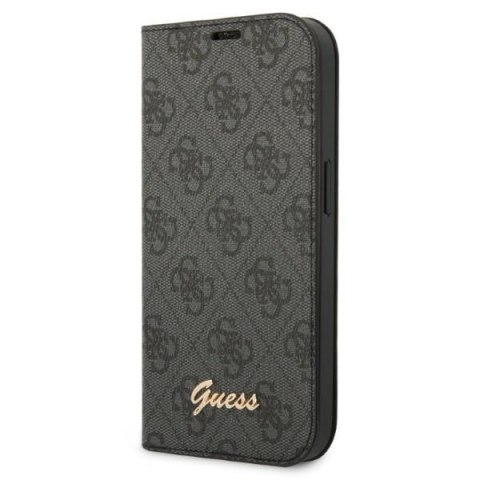 Etui na telefon iPhone 14 Pro Max Guess GUBKP14XHG4SHK czarne 4G Vintage