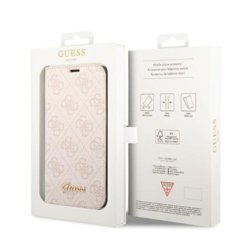 Etui na telefon iPhone 14 Pro Max Guess GUBKP14XHG4SHP różowe 4G Vintage