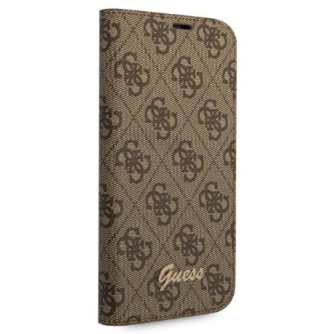 Etui na telefon iPhone 14 Pro Max Guess GUBKP14X brązowy vintage