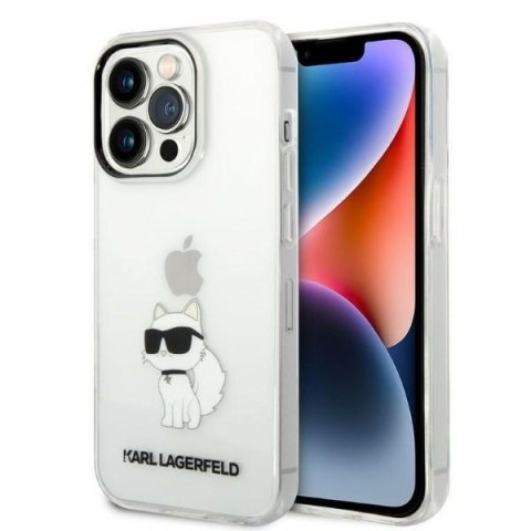 Etui na telefon iPhone 14 Pro Max Karl Lagerfeld przezroczyste Choupette