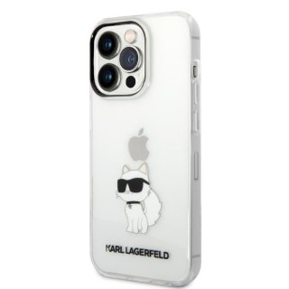 Etui na telefon iPhone 14 Pro Max Karl Lagerfeld przezroczyste Choupette