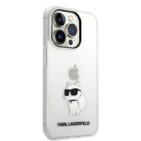 Etui na telefon iPhone 14 Pro Max Karl Lagerfeld przezroczyste Choupette