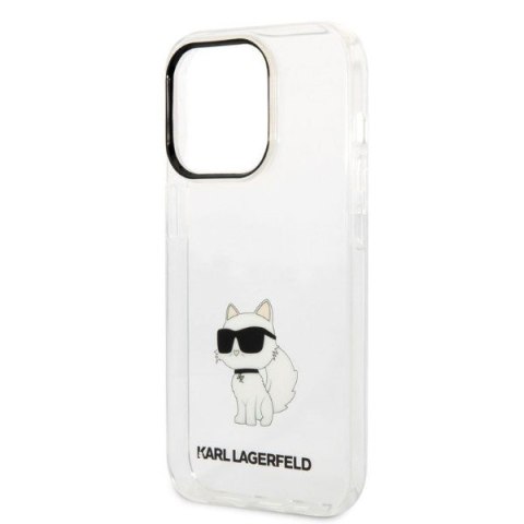 Etui na telefon iPhone 14 Pro Max Karl Lagerfeld przezroczyste Choupette