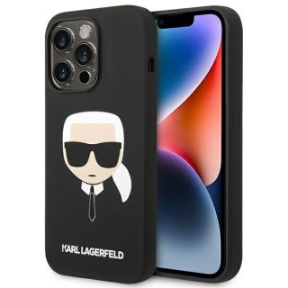 Etui na telefon iPhone 14 Pro Max Karl Lagerfeld czarne Silicone