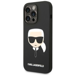 Etui na telefon iPhone 14 Pro Max Karl Lagerfeld czarne Silicone