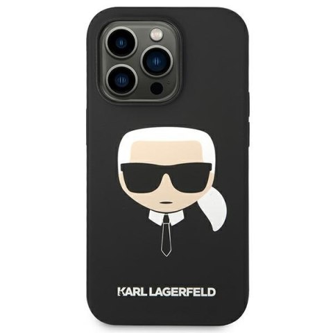 Etui na telefon iPhone 14 Pro Max Karl Lagerfeld czarne Silicone