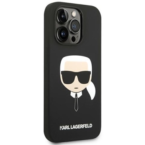 Etui na telefon iPhone 14 Pro Max Karl Lagerfeld czarne Silicone