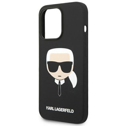 Etui na telefon iPhone 14 Pro Max Karl Lagerfeld czarne Silicone