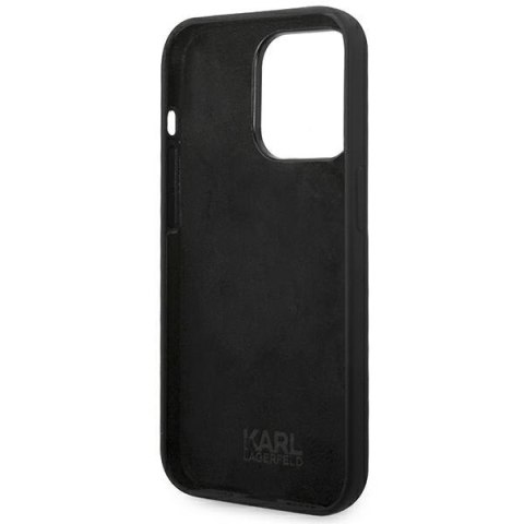 Etui na telefon iPhone 14 Pro Max Karl Lagerfeld czarne Silicone