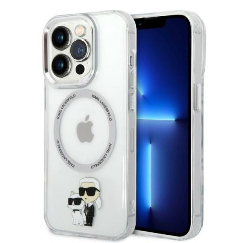 Etui na telefon iPhone 14 Pro Max Karl Lagerfeld transparentne MagSafe