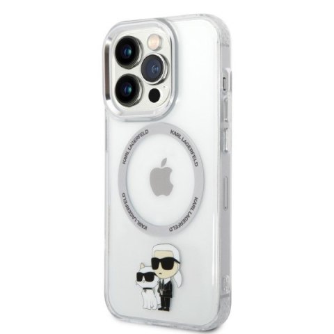 Etui na telefon iPhone 14 Pro Max Karl Lagerfeld transparentne MagSafe