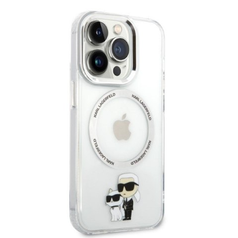 Etui na telefon iPhone 14 Pro Max Karl Lagerfeld transparentne MagSafe