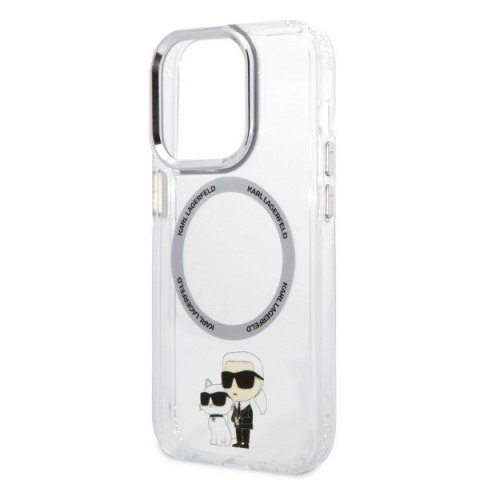 Etui na telefon iPhone 14 Pro Max Karl Lagerfeld transparentne MagSafe